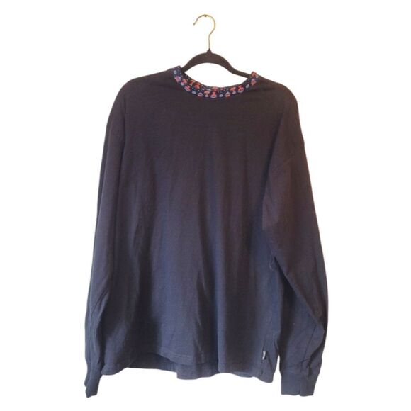 Billabong Black Tribal Pattern Long Sleeve Tee - Picture 1 of 5